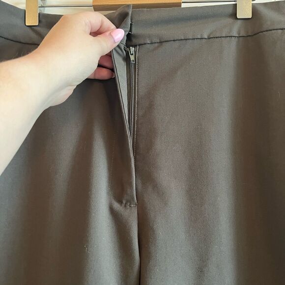 Zara high rise cuffed trousers khaki - Picture 4 of 13